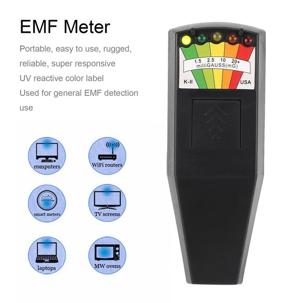 EMF meter Fantasma Caza Detector De Campo Magnético Alarma de equipo PARANORMAL