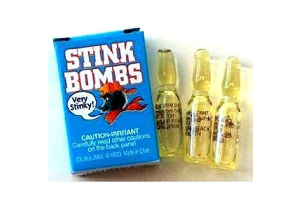 15 stinkbommen - flesjes - bombas fetidas - 1 april