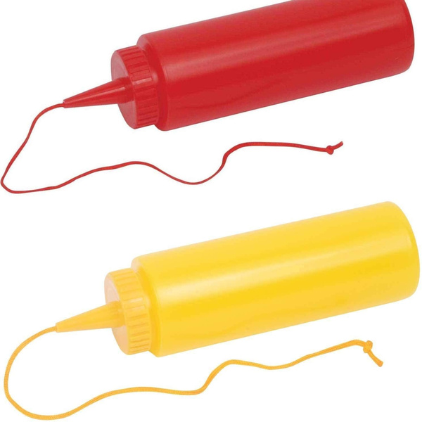 Combofake Squirt Mustard and Ketchup Bottle Prank Gag Set Wish