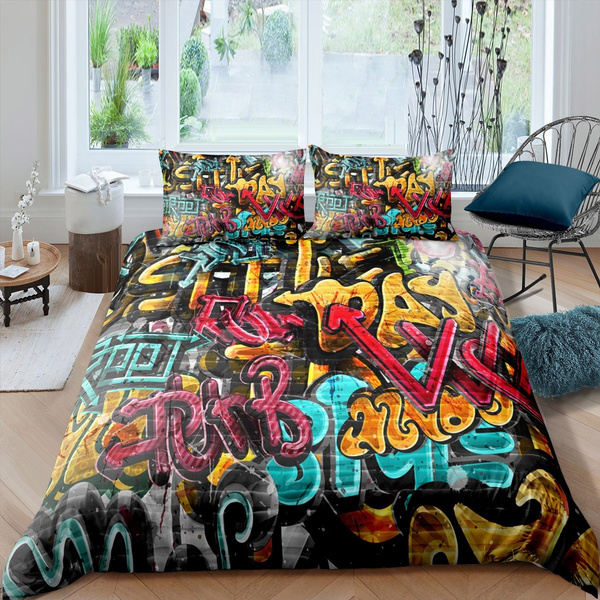 Hip Hop Decor Comforter Cover, King Bed Comforter Sets Australia