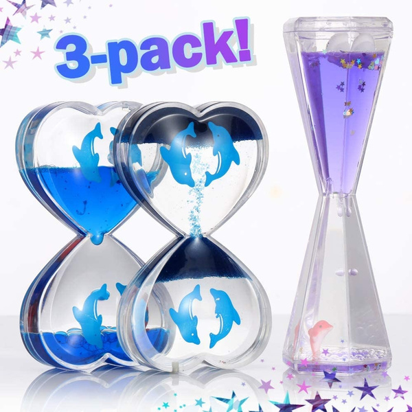 Liquid Motion Bubbler Timer, 3 Pack Drop Motion Fidget Toys for Kids ...