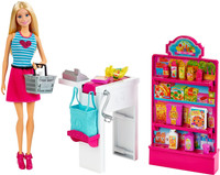 barbie doll supermarket shopping