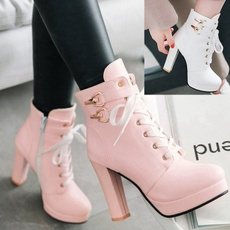 pink, Booties, Women's Fashion, High Heel Shoe