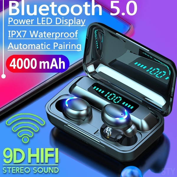 2020 9D HiFi Bluetooth 5.0 CVC8.0 Noise Reduction Stereo Wireless TWS
