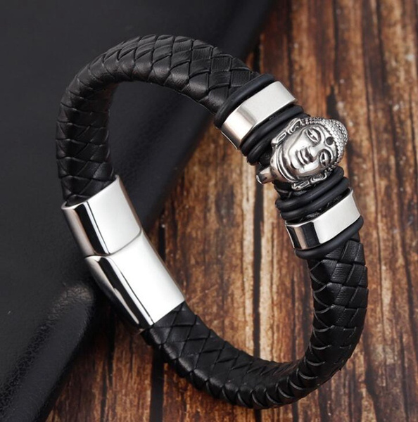 Buddha to sale buddha leather bracelet