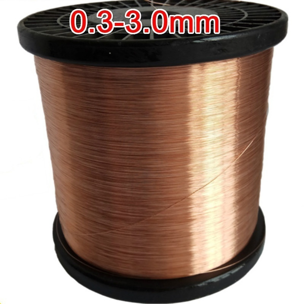 0.3mm3.0mm Copper Wire Roll Reel of Round Solid Bare Craft Roller Jewellery Making Supplies Wish