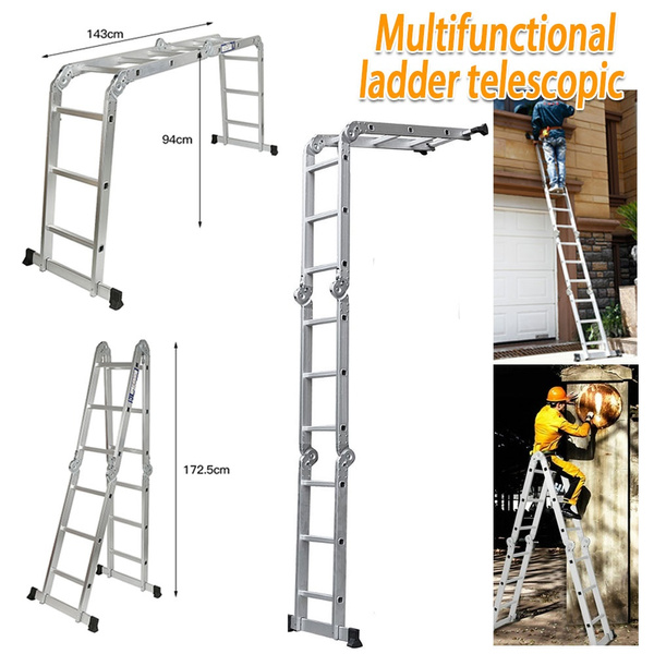 6 in 1 single ladder 340 / 470cm multi-purpose ladder aluminum ...