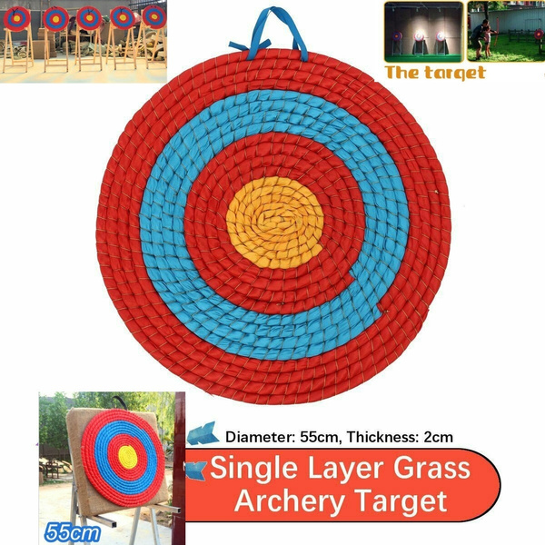 Single Layer Grass Archery Target Shooting Practice Outdoor Sport Accessory 55cm 