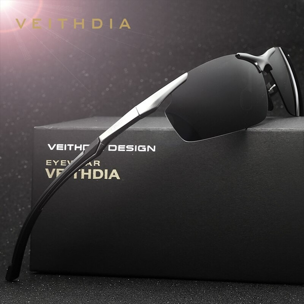 VEITHDIA Aluminum Magnesium Men's Sun Glasses Polarized Driving Sun Glasses  oculos Male Eyewear Sunglasses For Men shades 6592