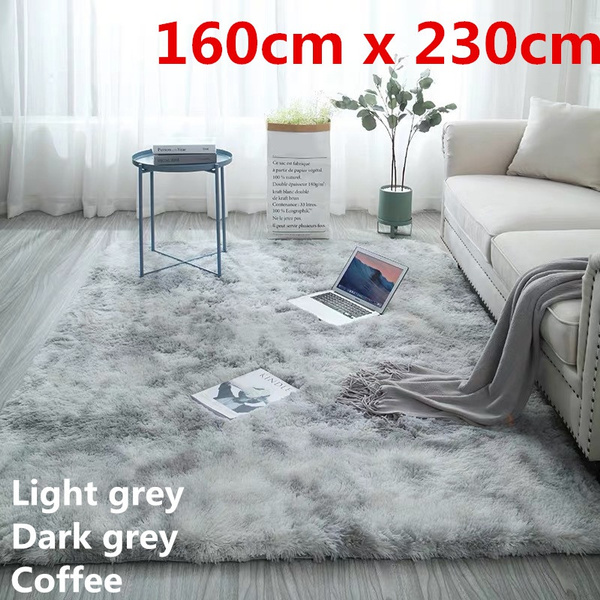Shaggy Fluffy Area Rug Anti-Skid Living Room Carpet Soft Bedroom Floor Door Mat 