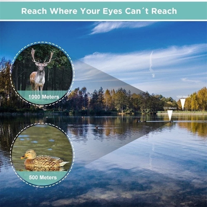 40x60 HD Portable Monocular Telescope High Powered Waterproof Night Vision Hiking Travel Zoom Telescope