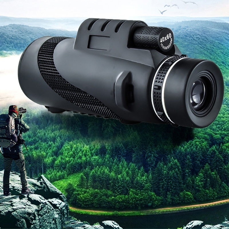 40x60 HD Portable Monocular Telescope High Powered Waterproof Night Vision Hiking Travel Zoom Telescope