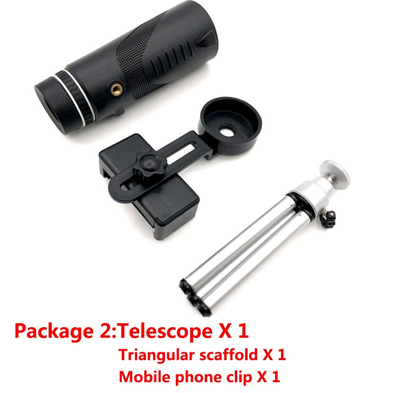 40x60 HD Portable Monocular Telescope High Powered Waterproof Night Vision Hiking Travel Zoom Telescope