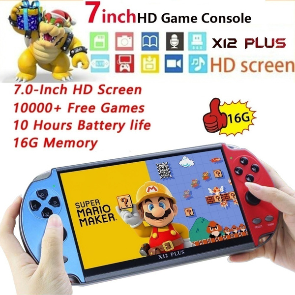 2020 New Upgrade 7/5.1/4.3 inch Hand-held Gaming Player 16 GB ROM PSP  Console Hand Game Machine Built-in 10000+ Games PK Nintendo Switch  X12/X12Plus