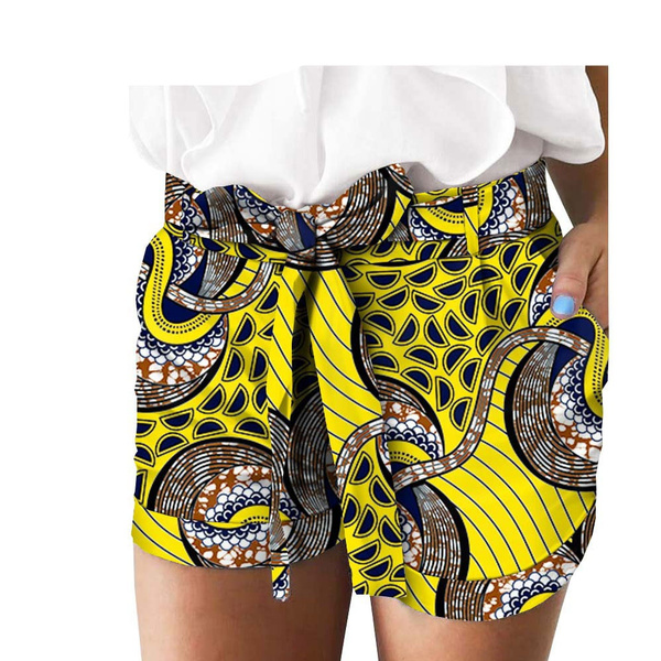 african print shorts