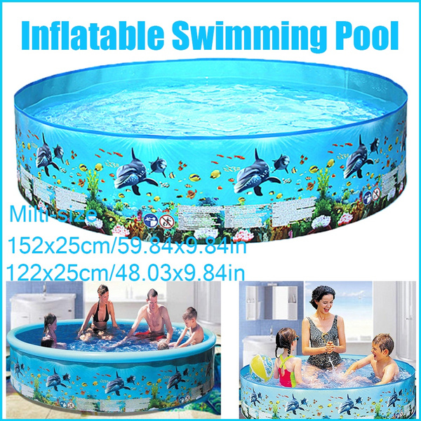 Inflatable Swimming Pool Floaties for Kids Kiddie Adult Family Swim Water Play 