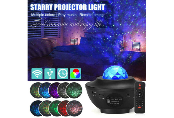 Bluetooth LED Galaxy Starry Night Light Projector Speaker Ocean Star Sky Party S 