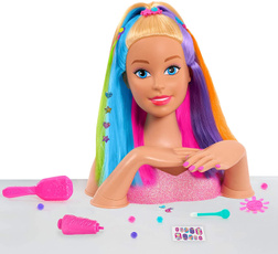 rainbow, Head, Barbie, styling