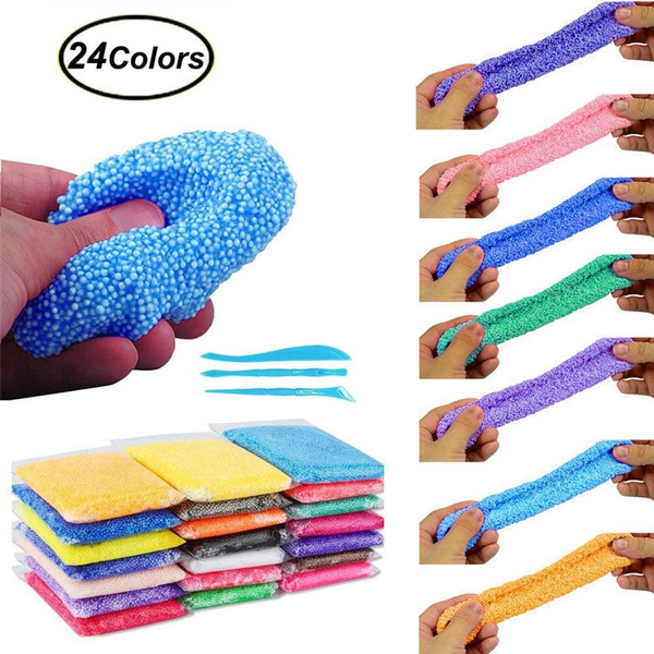 Fluffy Slime Toys Clay Floam Slime Scented Stress Relief Kids Toy