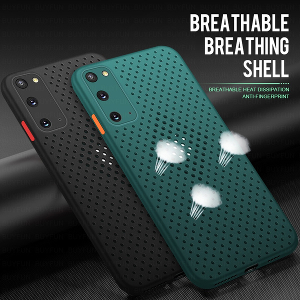 Heat Dissipation Phone Case for Samsung A51 A71 S20 S20 Plus Ultra Breathable Cooling Silicone Cover