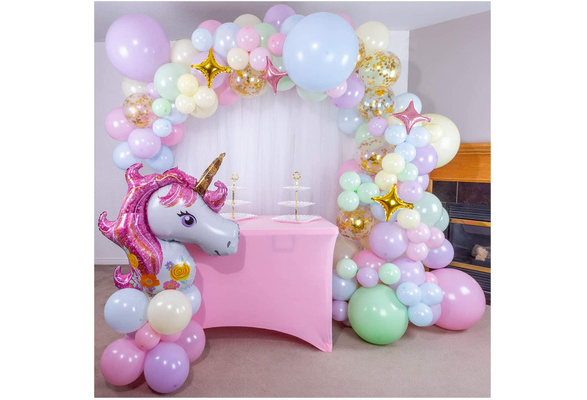 16 Foot Rainbow Pastel Balloon Garland and Arch Kit — Shimmer