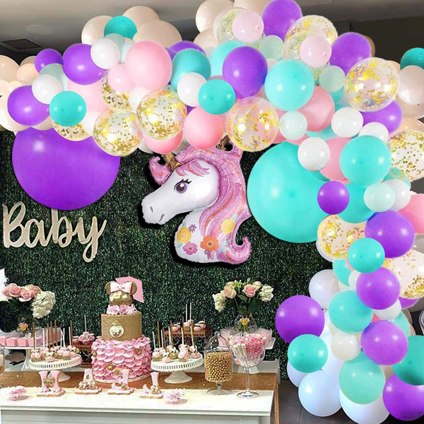 Unicorn baby hot sale shower balloons