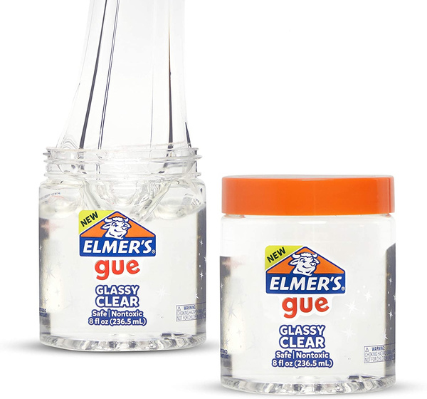 Elmer's Glue Pre Made Slime, Glassy Clear Slime, Great for Mixing