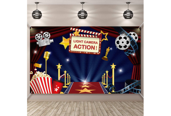Hollywood Movie Backdrop Night Ceremony Birthday Party Supplies