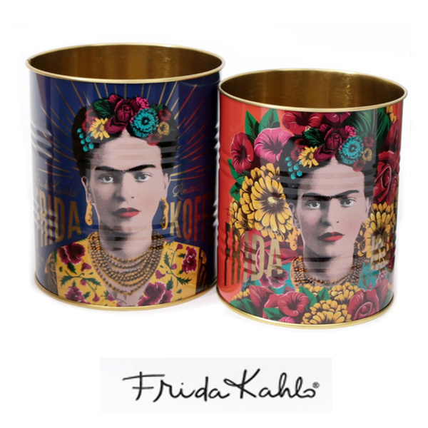 Frida Kahlo [A0038] - Lot de 2 pots a couverts metal 'Frida Kahlo ...