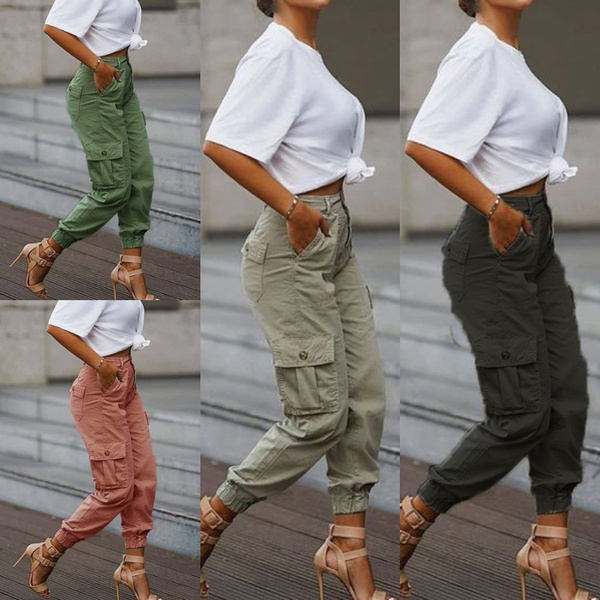 womens pocket cargo pants