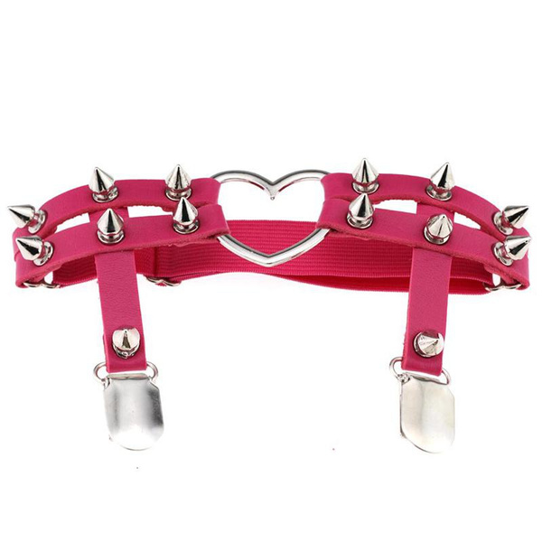 Punk Style Heart Shaped Leather Leg 