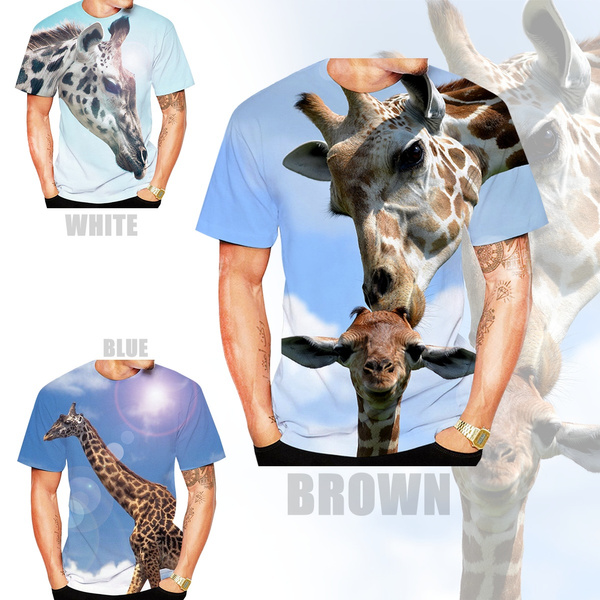 mens giraffe t shirt