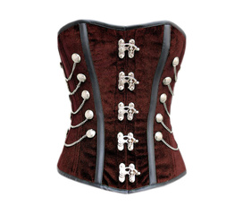 corset top, brown, black, brown corset tops