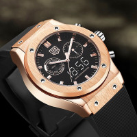 rose gold male watch