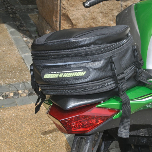 Yctze Motorcycle Tail Seat Bag, Luggage Backpack Oxford Cloth Ample
