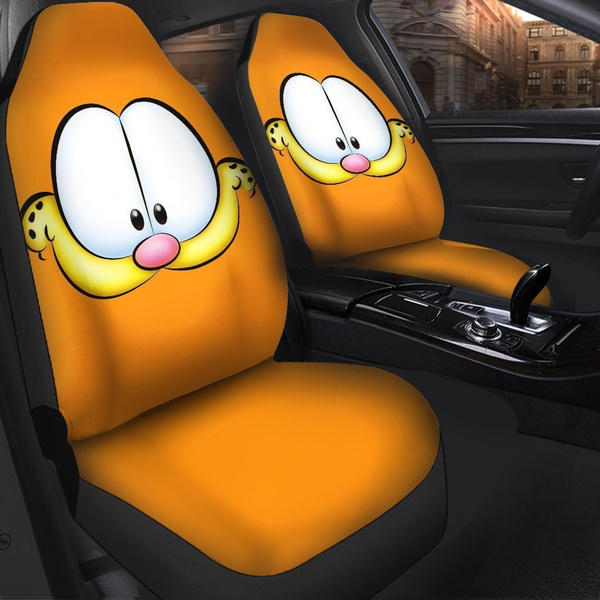 Garfield Face Cat Cartoon Car Seat, Garfield Car Seat Covers