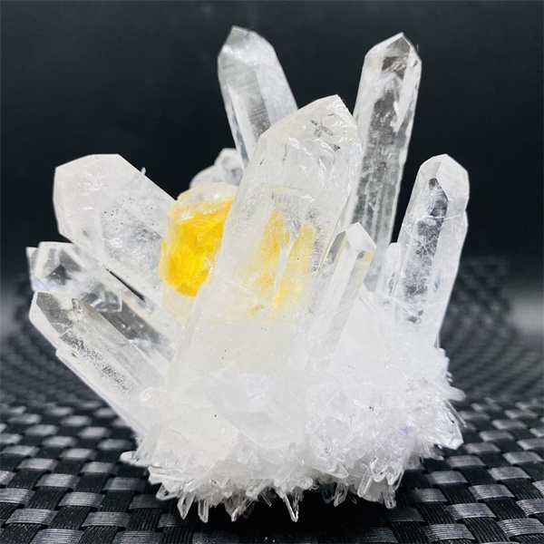 300g 400g Beautiful Natural White And Yellow Crystal Cers Healing Crystals Home Decor Wish - Healing Crystal Home Decor