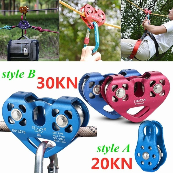 Upgrade CE Certified Double-shaft Double-pulley Crossing Pulley Rope ...