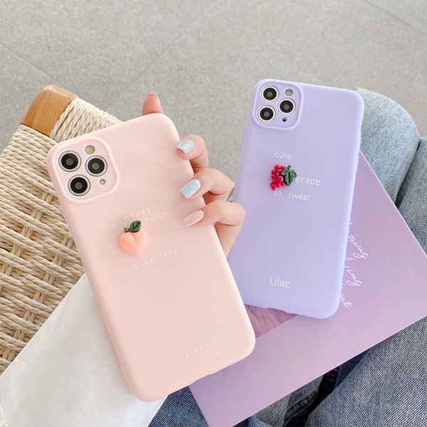 Cute 3d Fruit Peach Orange Avocado Soft Case For Iphone 11 Pro Max Xr Xs Max 6s 7 8 Plus Se Silicone Case Candy Color Wish Cute 3d Fruit Peach Orange Avocado Soft Case For Iphone 11 Pro Max Xr Xs Max 6s 7 8 Plus Se Silicone Case Candy Color Wish