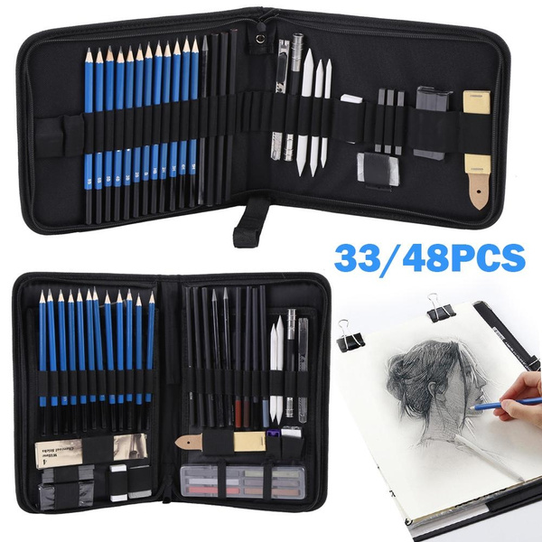 33pcs / 48pcs H&B Sketching Pencils Drawing And Sketch Kit Set