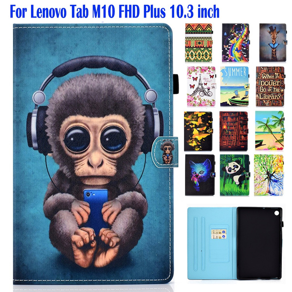 Stand PU leather Case for Lenovo Tab M10 FHD Plus  Smart Cover TB-X606F  TB-X606X  inch Tablet Cases Cover Cartoon Pattern Shell | Wish