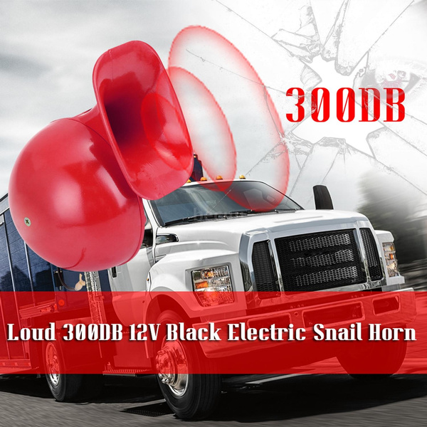 Carrfan Loud 300DB 12V Electric Snail Horn Air Horn Raging Sound for Car Motorcycle Truck Boat Crane