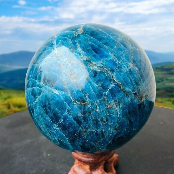 HUGE store Blue Apatite Sphere