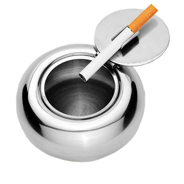 Ashtray- Round Stainless Steel