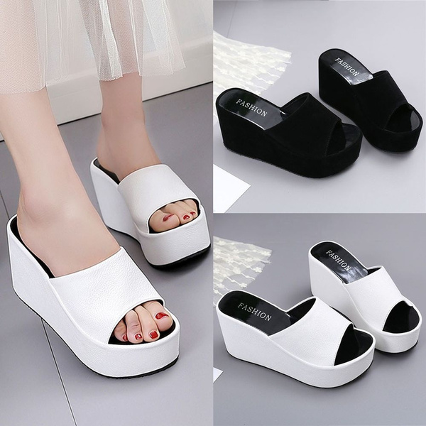 Ready stock Summer Women s slipper Womens Summer Open Toe Wedges