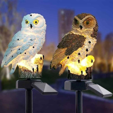 Owl, Lighting, solargardenlight, Garden