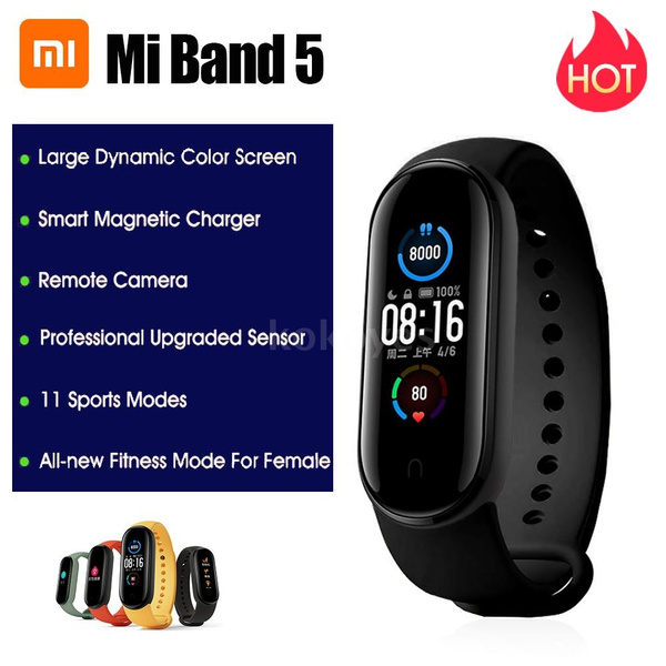 Xiaomi Mi Smart Band 5 Dynamic Color AMOLED Screen 11 Sports Modes