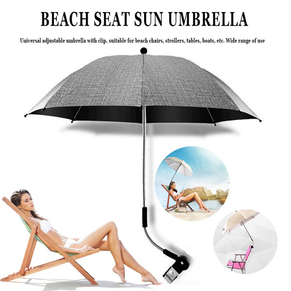 Outdoor Camping Fishing Beach Umbrella Adjustable Universal Shaft Umbrella  Umbrella Suitable for Beach Chairs Stools Boats Strollers etc.
