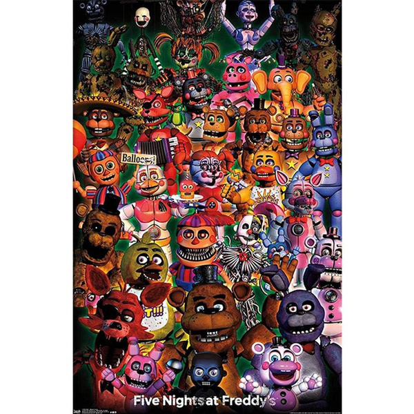 FNAF Five Nights at Freddy's Canvas Poster Art Decor