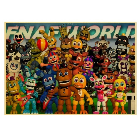 FNAF Five Nights at Freddy's Canvas Poster Art Decor